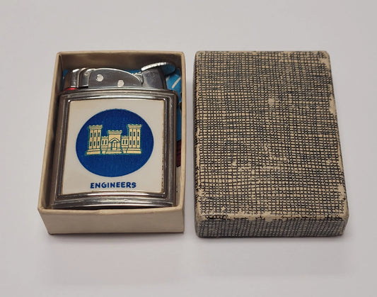 1950s Evans Banner U.S. Army Corps of Engineers Pocket Lighter