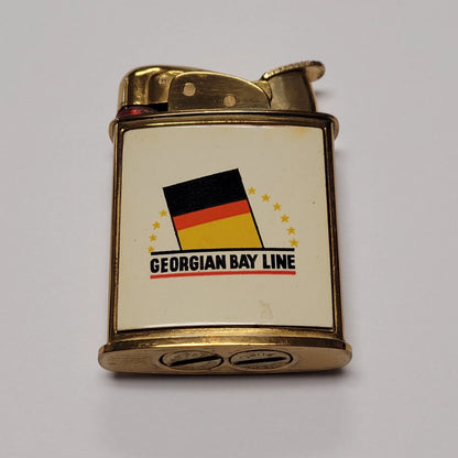 1950s Evans Banner Georgian Bay Line Pocket Lighter
