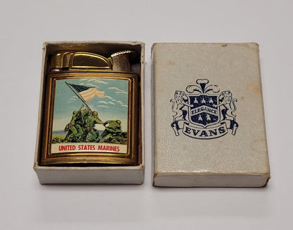 1950s Evans Banner United States Marines Pocket Lighter
