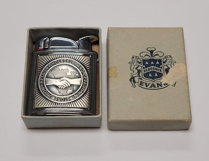 1950s Evans Banner Union Emblem Pocket Lighter