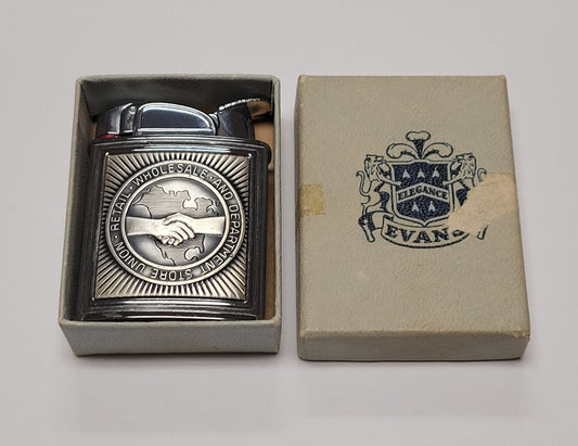 1950s Evans Banner Union Emblem Pocket Lighter