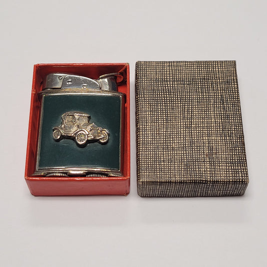 1950s Evans Antique Car Emblem Pocket Lighter