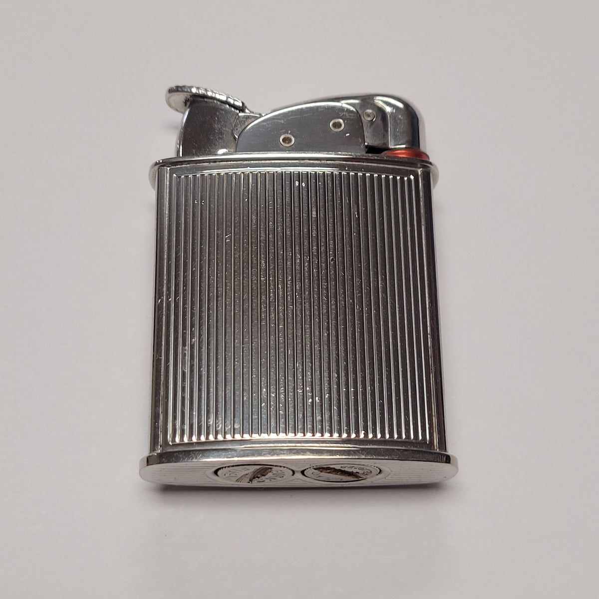 1950s Evans Banner Black Enamel Pocket Lighter