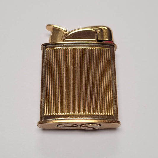 1950s Evans Banner Floral Enamel Pocket Lighter