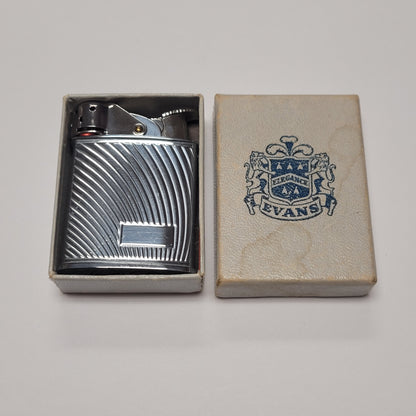 1950s Evans Swirled Lines Windguard Pocket Lighter