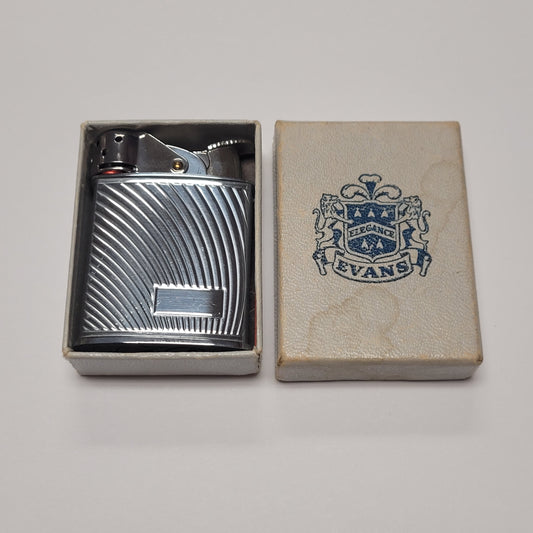 1950s Evans Swirled Lines Windguard Pocket Lighter