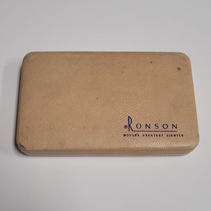 1940s Ronson Adonis Sterling Silver Lighter & Case Set