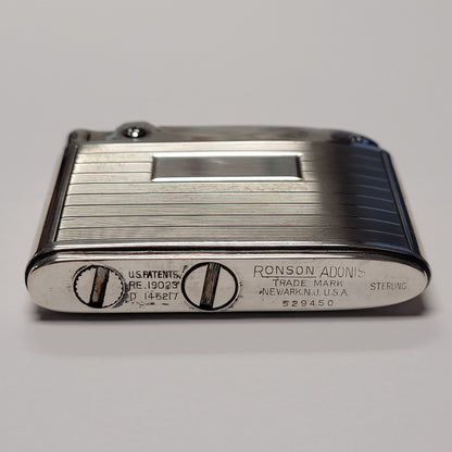 1940s Ronson Adonis Sterling Silver Lighter & Case Set
