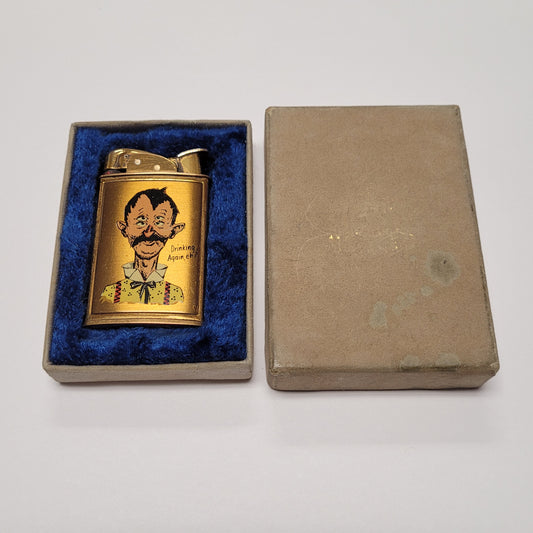 1950s Evans Supreme Drinking Again Eh? Pocket Lighter