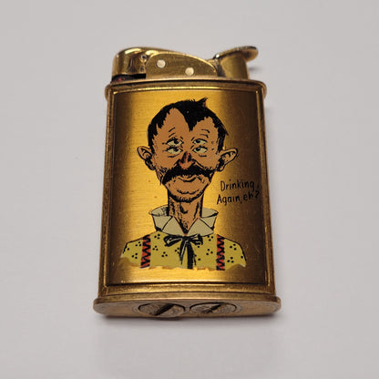 1950s Evans Supreme Drinking Again Eh? Pocket Lighter