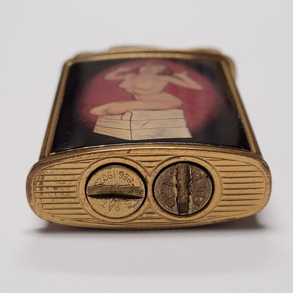 1950s Evans Supreme Nude Woman Pocket Lighter