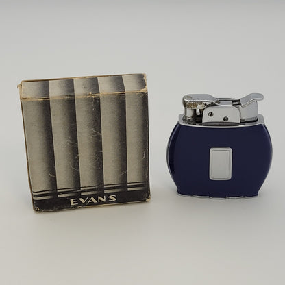 1950s Evans Trig-A-Lite Blue Enamel Pocket Lighter