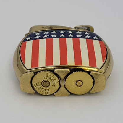 1950s Evans Kingston USA Flag Pocket Lighter