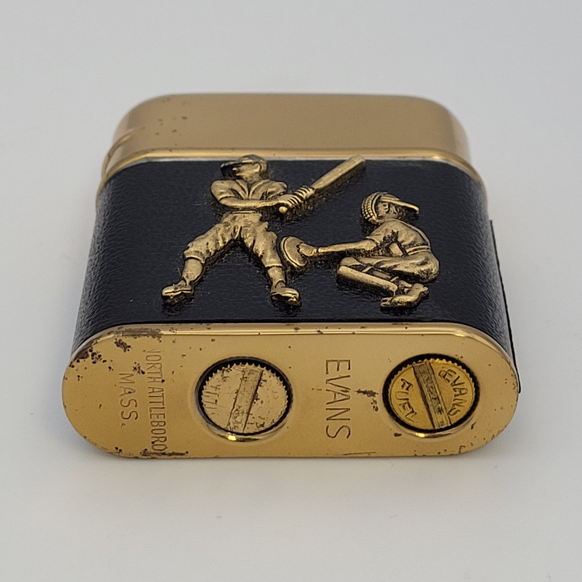 1950s Evans Breeze-King Baseball Pocket Lighter