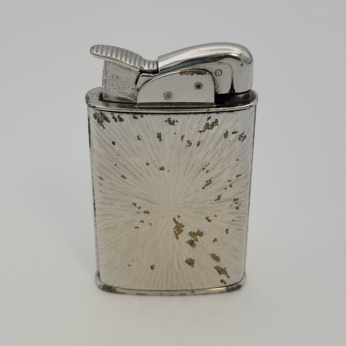 1950s Evans Supreme Starburst Jeweled Crown Pocket Lighter