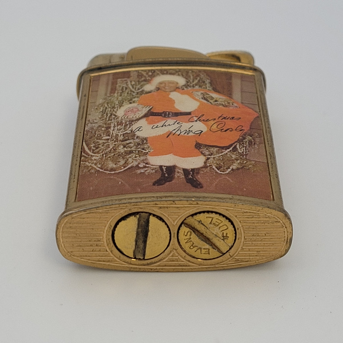 1950s Evans Supreme Bing Crosby A White Christmas Pocket Lighter