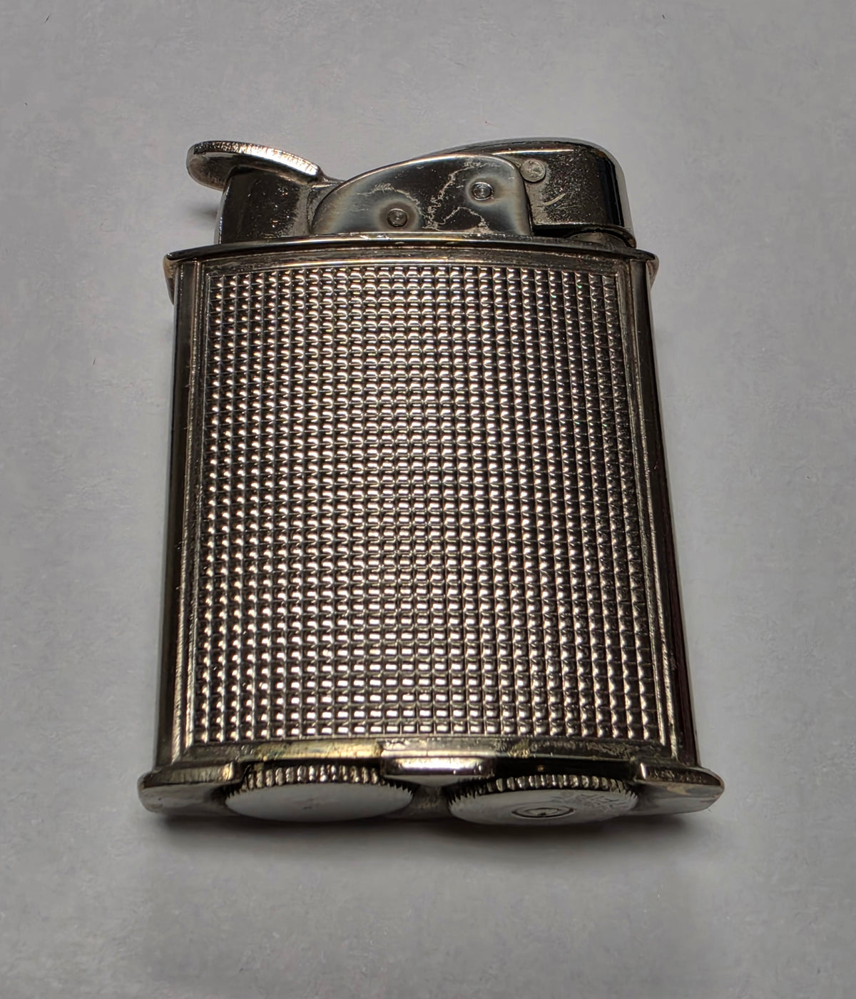 1950s Evans Banner U.S. Army Emblem Chrome Pocket Lighter