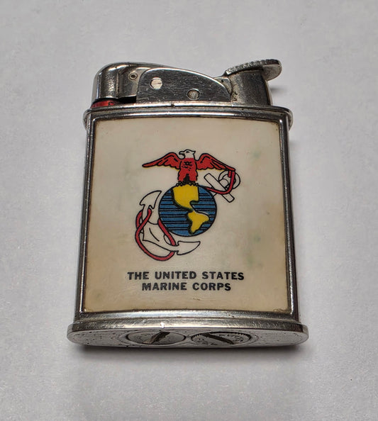 1950s Evans Banner United States Marine Corps Pocket Lighter