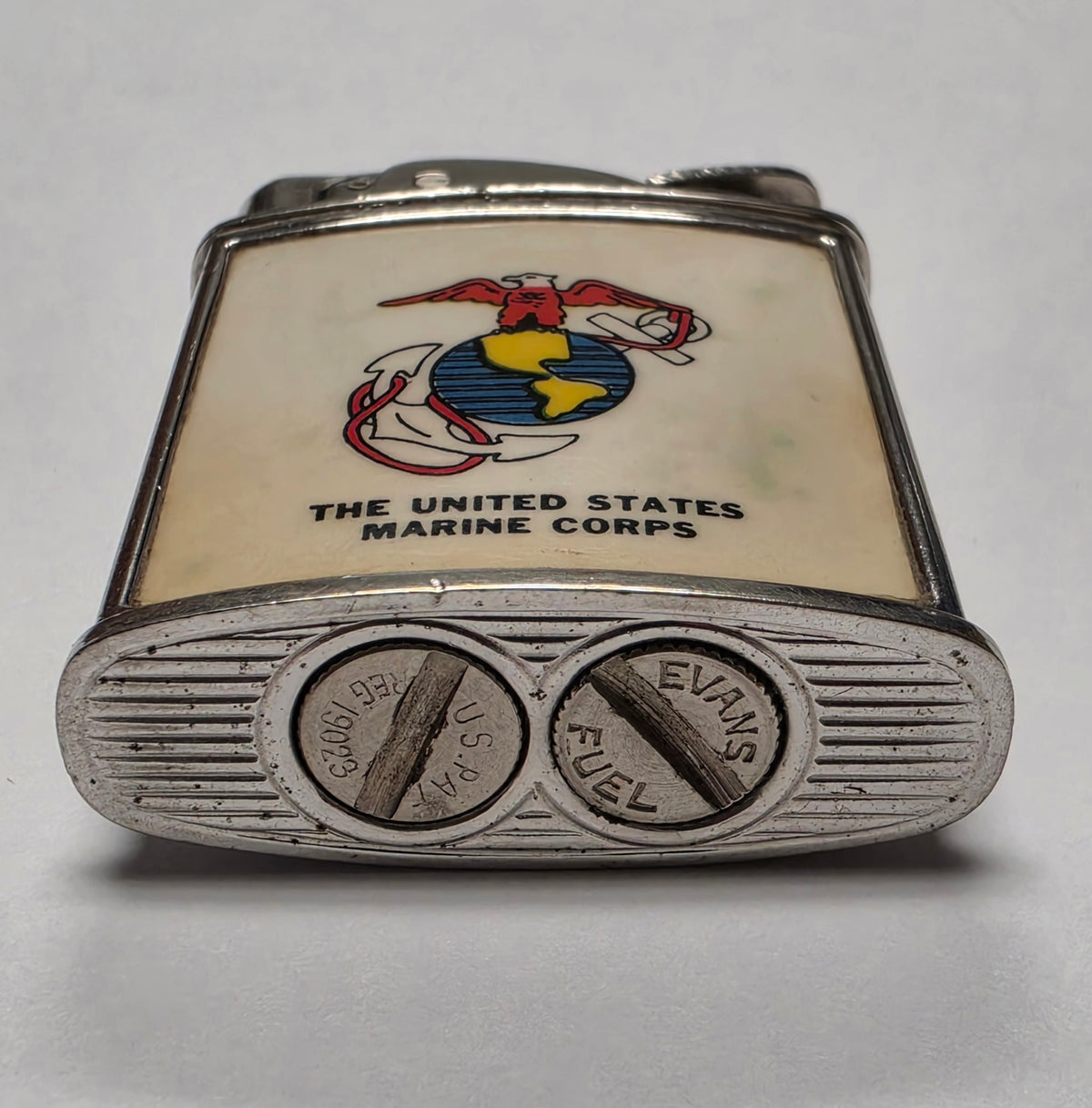 1950s Evans Banner United States Marine Corps Pocket Lighter