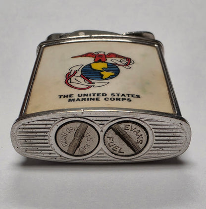 1950s Evans Banner United States Marine Corps Pocket Lighter
