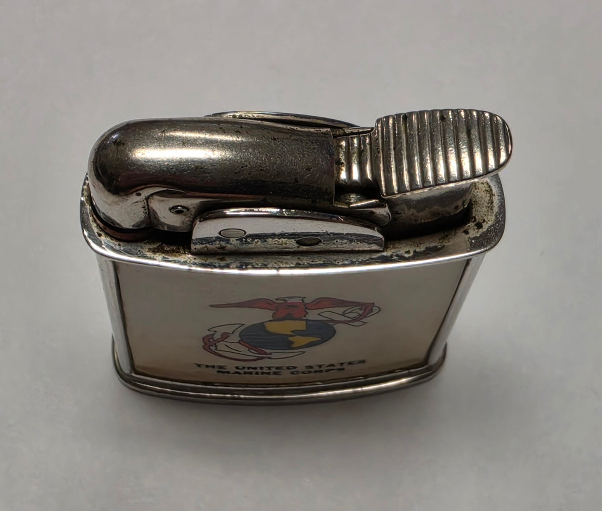 1950s Evans Banner United States Marine Corps Pocket Lighter