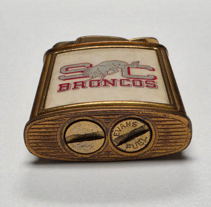 1950s Evans Banner Santa Clara Broncos Pocket Lighter
