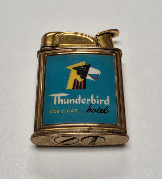 1950s Evans Banner Thunderbird Hotel Las Vegas Pocket Lighter