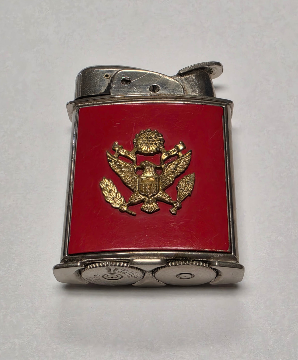 1950s Evans Banner U.S. Army Emblem Pocket Lighter