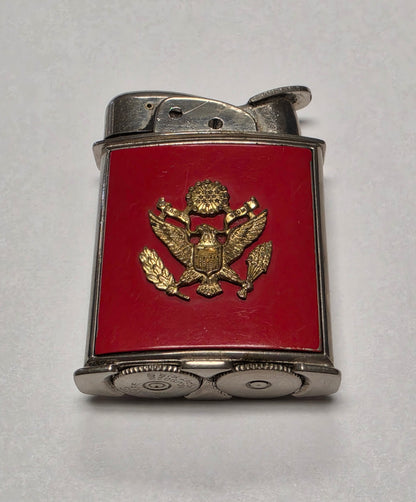 1950s Evans Banner U.S. Army Emblem Pocket Lighter
