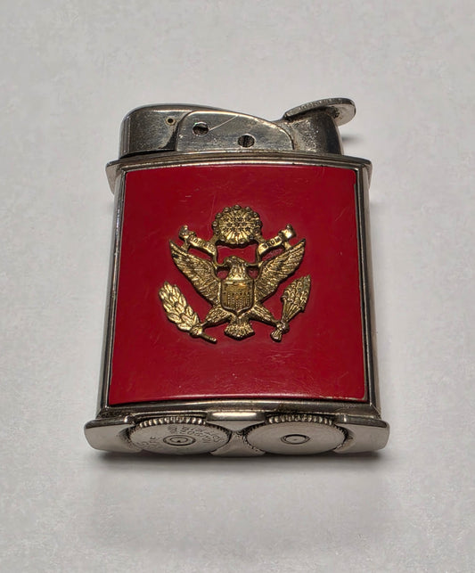 1950s Evans Banner U.S. Army Emblem Pocket Lighter