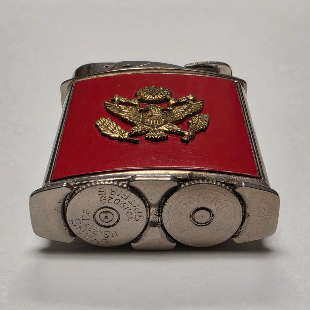 1950s Evans Banner U.S. Army Emblem Pocket Lighter