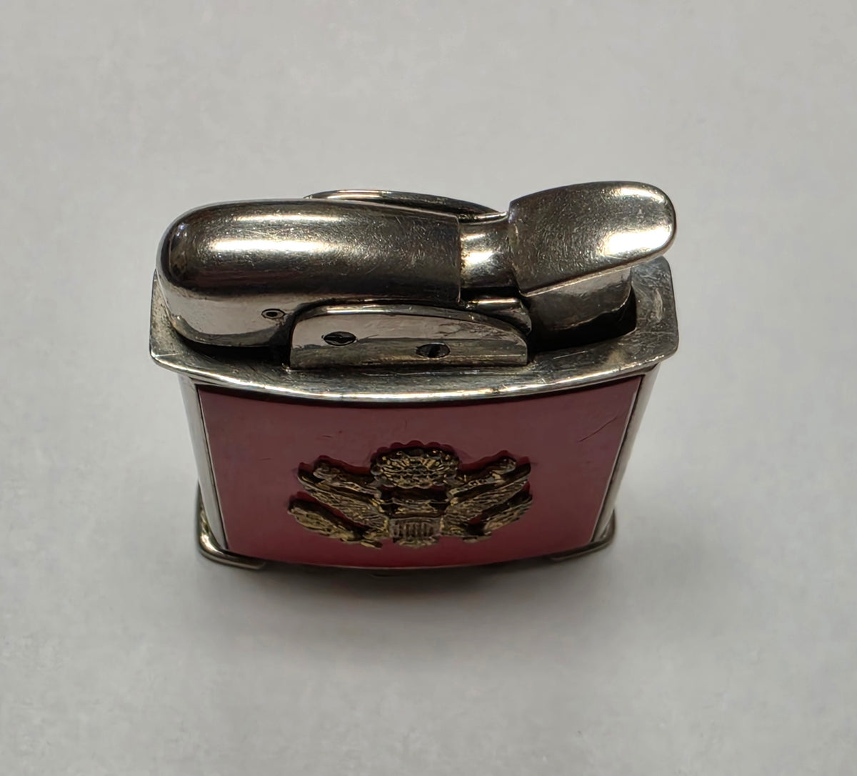 1950s Evans Banner U.S. Army Emblem Pocket Lighter