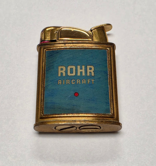 1950s Evans Banner ROHR Aircraft Pocket Lighter