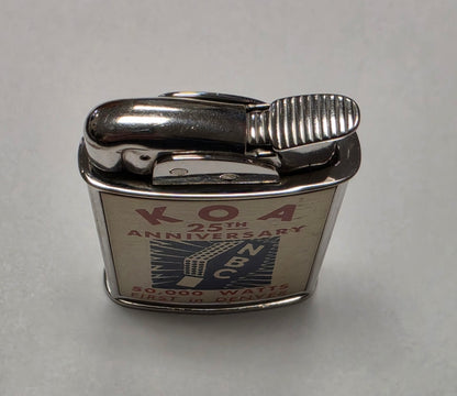 1950s Evans Supreme KOA Denver Radio Station Pocket Lighter
