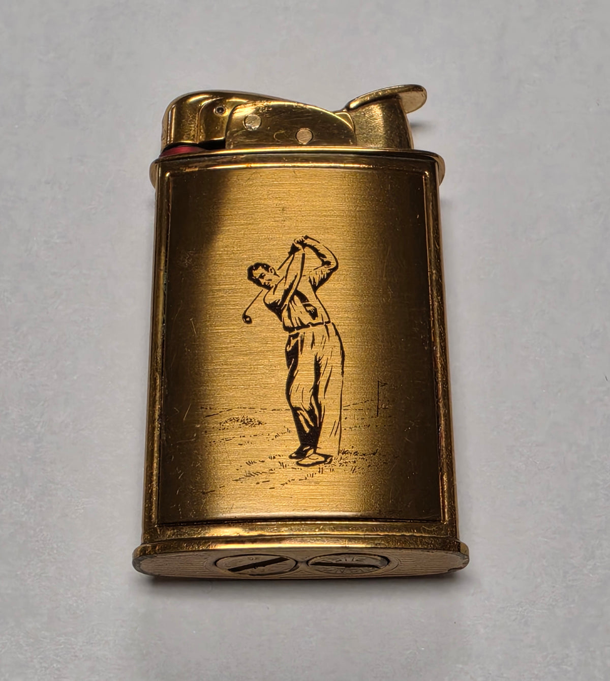 1950s Evans Supreme Golfer Pocket Lighter