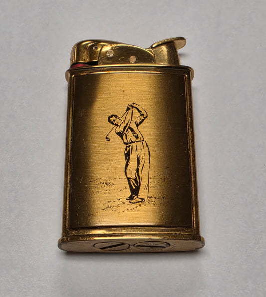 1950s Evans Supreme Golfer Pocket Lighter