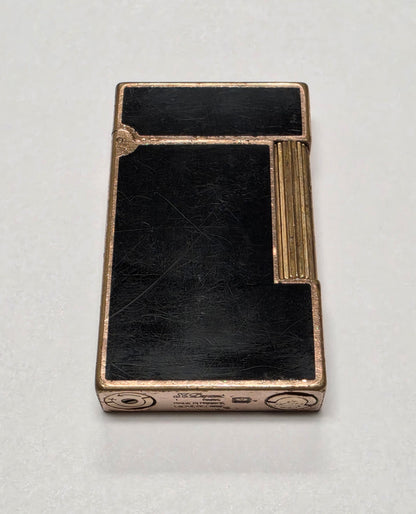 S.T. Dupont Ligne 2 Gold Plated & Black Lacquer Lighter