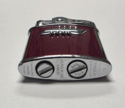 1930s Ronson Princess Maroon Enamel Lighter