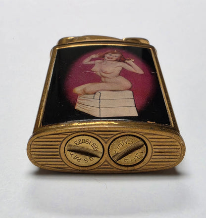 1950s Evans Supreme Nude Woman Pocket Lighter