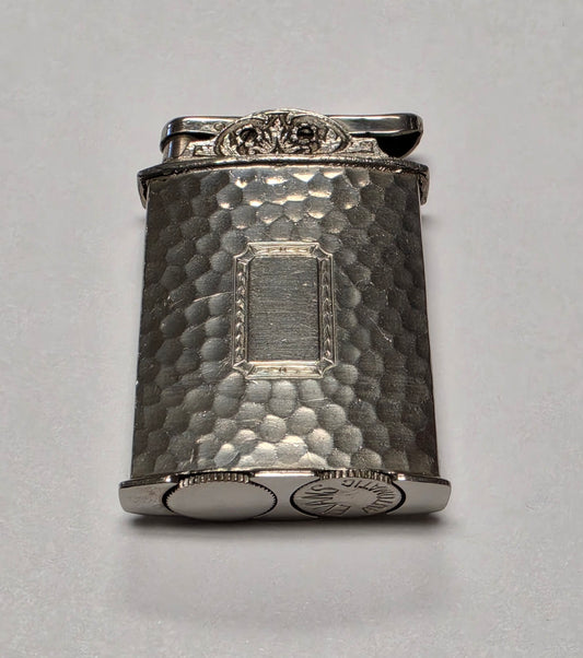 1940s Evans Automatic Hammered Pocket Lighter