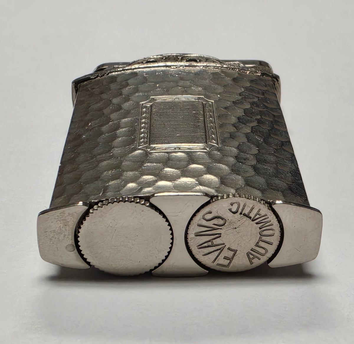 1940s Evans Automatic Hammered Pocket Lighter