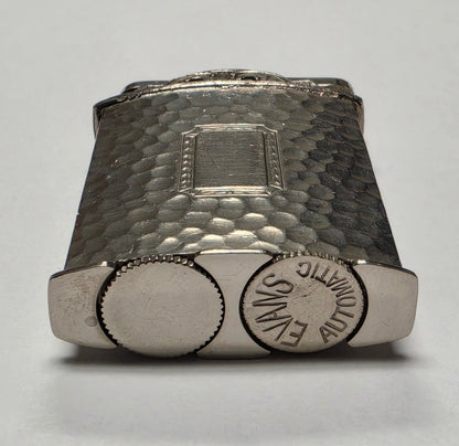 1940s Evans Automatic Hammered Pocket Lighter