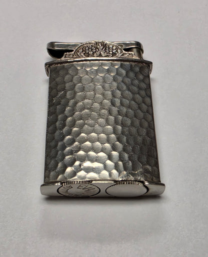 1940s Evans Automatic Hammered Pocket Lighter
