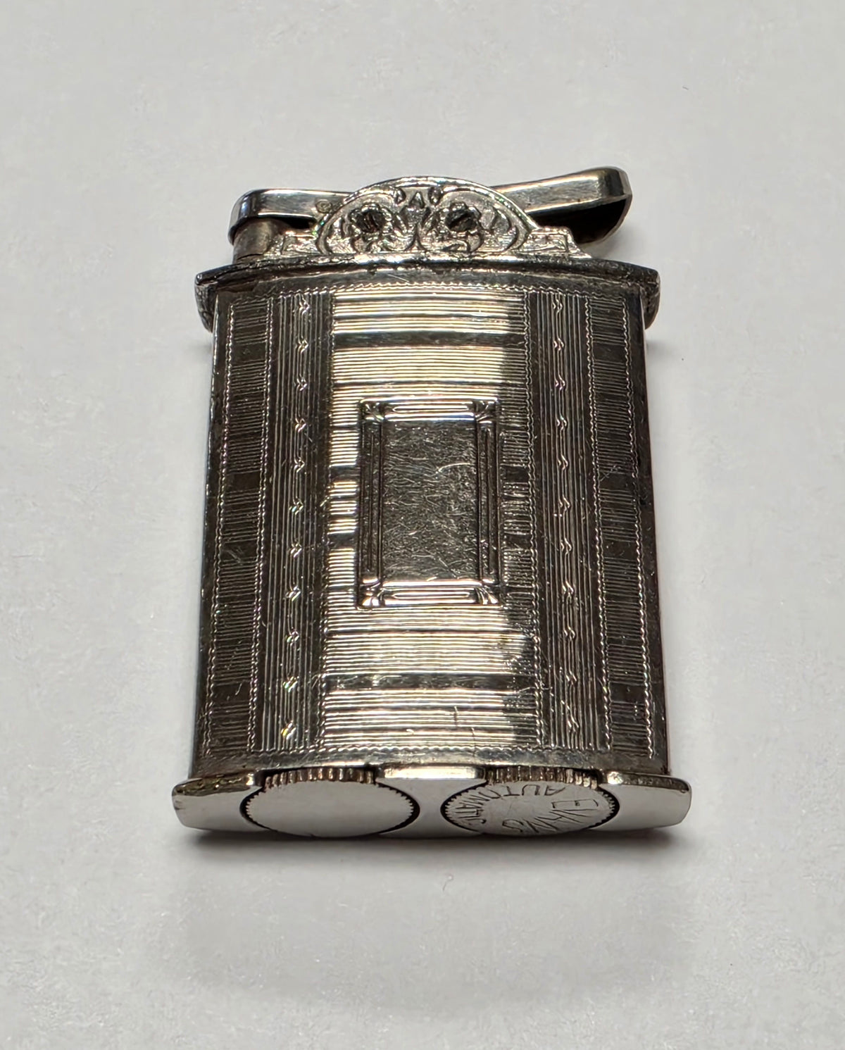 1940s Evans Automatic Art Deco Pocket Lighter