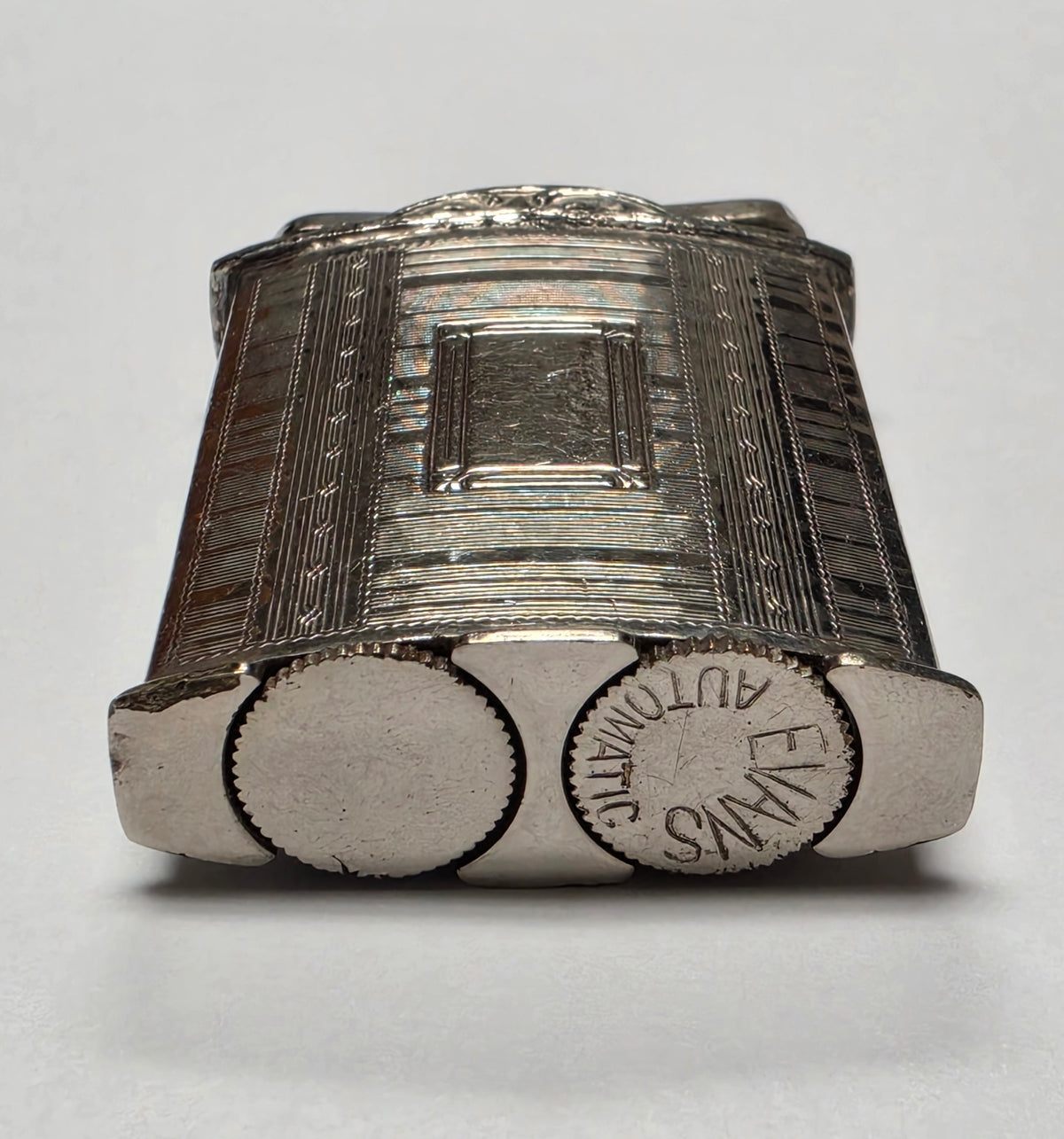 1940s Evans Automatic Art Deco Pocket Lighter