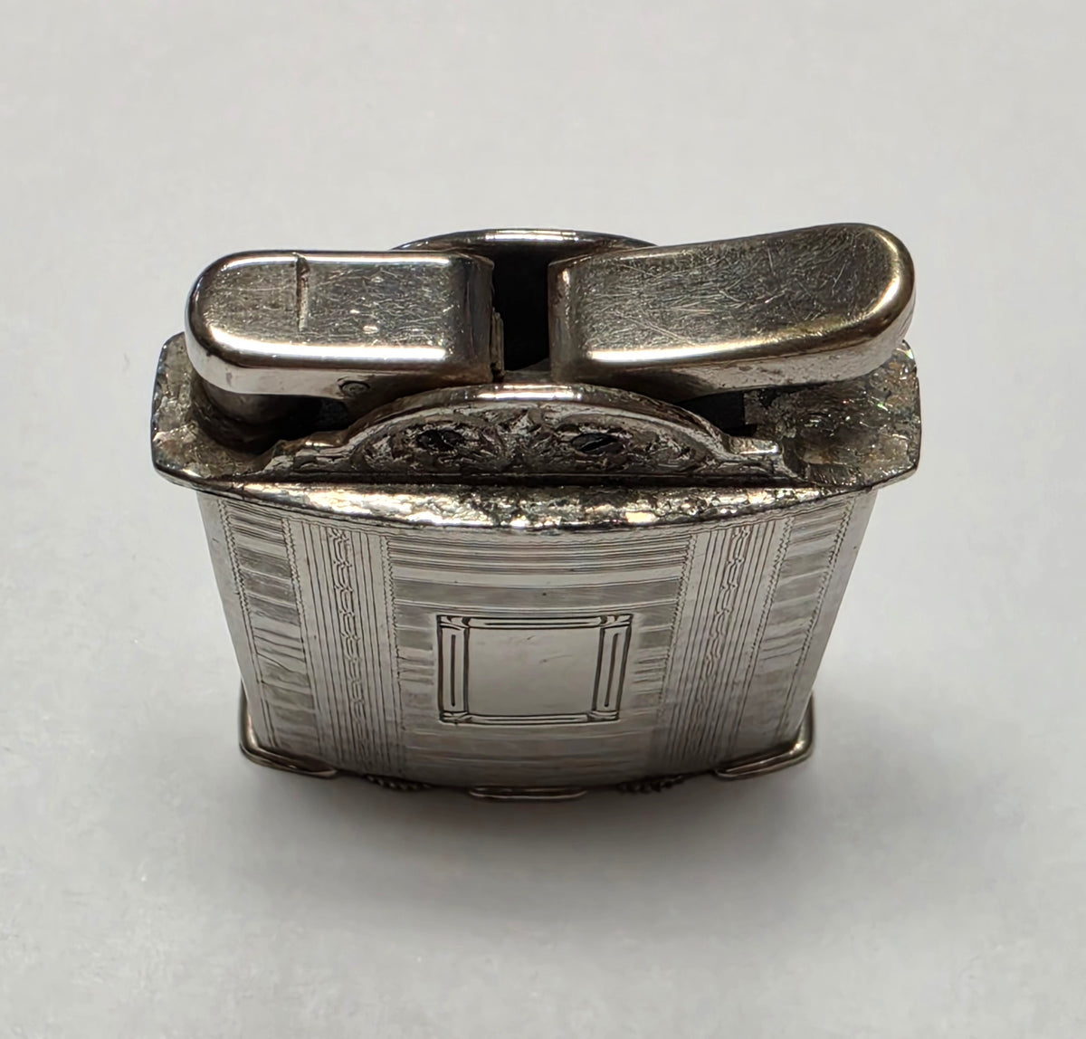 1940s Evans Automatic Art Deco Pocket Lighter