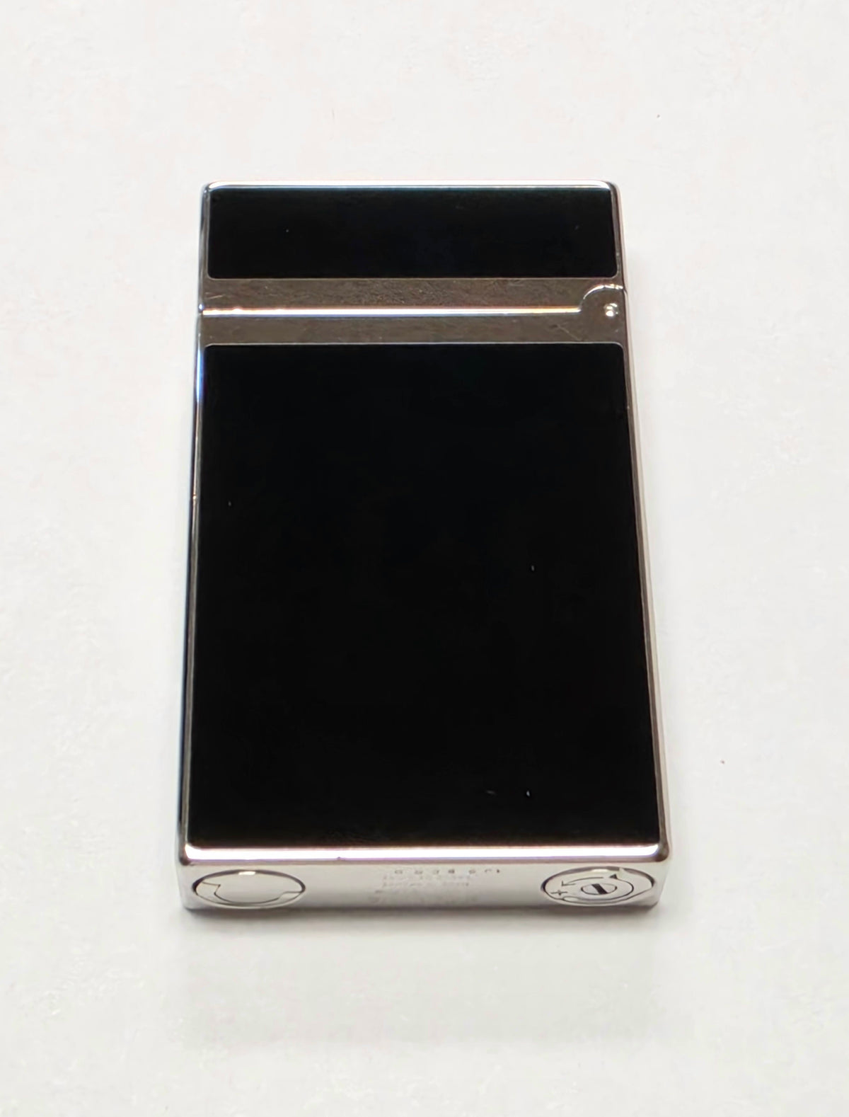 S.T. Dupont Ligne 2 Palladium Plated & Black Lacquer Lighter
