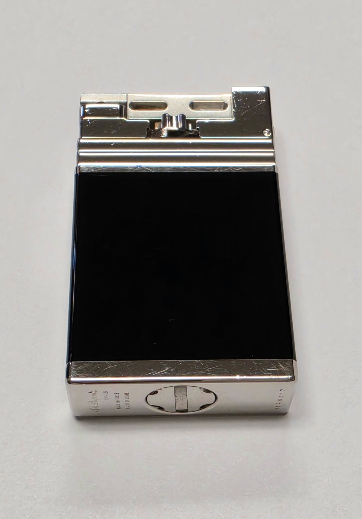 S.T. Dupont Urban Palladium & Black Lacquer Lighter
