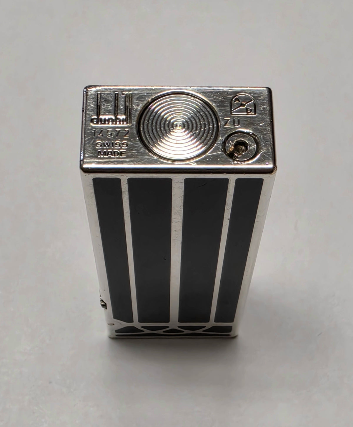 Alfred Dunhill Rollagas Art Deco Black Lacquer Lighter