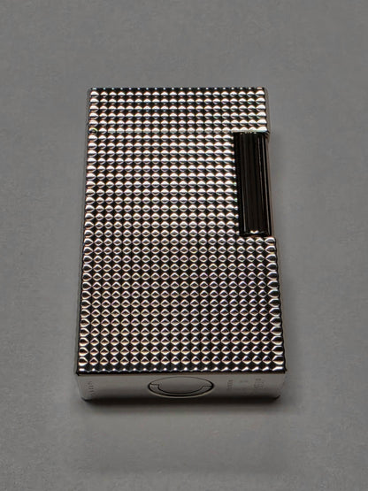 S.T. Dupont Ligne 1 Silver Plated & Hobnail Lighter